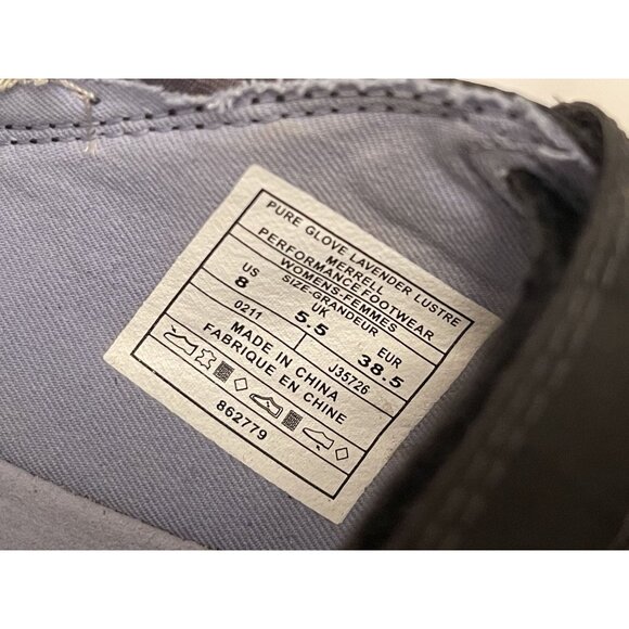 MERRELL Women's 8 Barefoot Pure Glove Lavender Lustre Hook & Loop Vibram Shoes - Picture 10 of 10